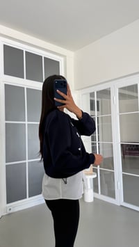 Lacivert TWST Model Gömlek Detaylı Sweatshirt GAUS-02059GAUSالسويت شيرت GAUS-02059