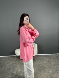 Li Pembe Oversize Salaş Premium GömlekGausGÖMLEKGU007180