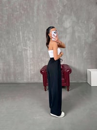 Setra Siyah Beli Lastikli Tensel Kumaş PantolonGausPANTOLONGU100600