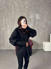 Nairo Siyah Buklet Astarlı Kuşaklı KabanGausKABANGU00904166