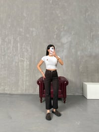 Edvin Acı Kahve Flare JeanGausDENİM PANTOLONGU100480