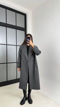 Antrasit MD Muadil Astarlı Kaşe Kaban GAUS-00613GAUSKABANGAUS-00613