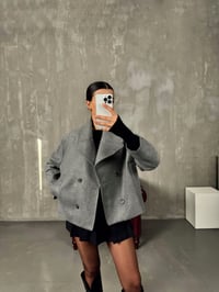 Bobby Gri ZR Model Astarlı Kaşe CeketGausCEKETGU00904220