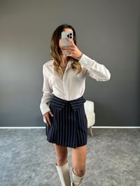 Lacivert Kemer Detaylı Şortu EtekGausETEKGU002951