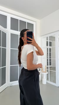 Füme MD Muadil Beli Lastikli Tencel Pantolon GAUS-01848GAUSPantsGAUS-01848