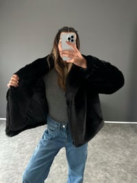 Tiera Siyah Premium Kürk GausMONTGU002870