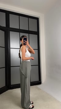 Haki Bandana Detaylı Tencel Pantolon GAUS-01424GAUSPANTOLONGAUS-01424