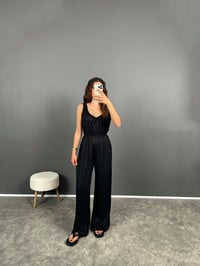 Helgi Siyah Beli Lastikli Pike Modal TulumGausTULUMGU008445