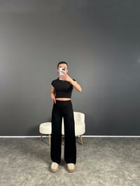 Siyah Triko Pantolon GausPANTOLONGU004207