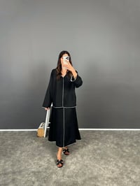 Makuna Siyah Çizgili Cotton Bluz Etek TakımGausTAKIMGU008384