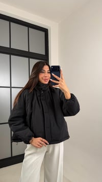 Siyah Oversize Astarlı Şişme Mont GAUS-00611GAUSMONTGAUS-00611