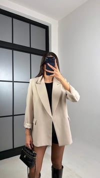 Taş Astarlı Vatkalı Cep Detaylı Blazer Ceket GAUS-00850GAUSCEKETGAUS-00850