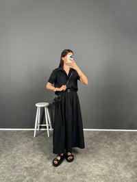 Fleur Siyah Zr Model Etek Bluz TakımGausTAKIMGU008178