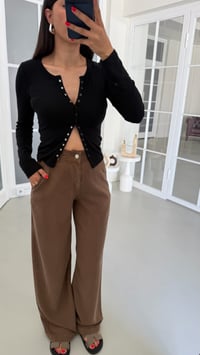 Kahve Yıkamalı Tencel Denim Pantolon GAUS-01786GAUSDENİM PANTOLONGAUS-01786