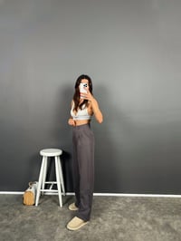 Fado Antrasit Kumaş Palazzo PantolonGausPANTOLONGU008878