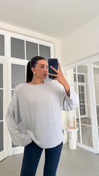 Gri Vatkalı Basic Bluz GAUS-02149GAUSBlouseGAUS-02149