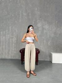 Taş Cepli Modal Muadil Şalvar Pantolon Gaus00207GausPANTOLONGU1001487