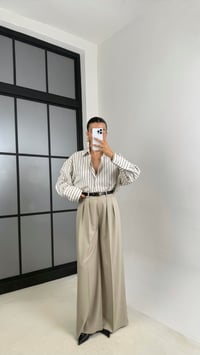 Taş Kemerli Cepli Palazzo Pantolon GAUS-00142GAUSPANTOLONGAUS-00142