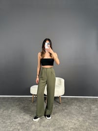 Haki Ayrobin Palazzo PantolonGausPANTOLONGU004698