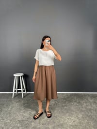 MSN Kahverengi Tshirt Detaylı ElbiseGausELBİSEGU008176