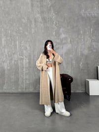 Aze Camel Salaş Triko Uzun HırkaGausHIRKAGU00903793