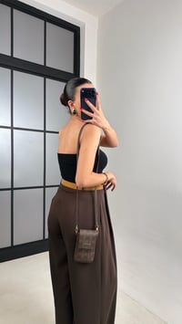 Kahve Kemerli Tasarım Premium Pantolon GAUS-00993GAUSPANTOLONGAUS-00993