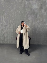 Wody Taş Astarlı Premium Kürk Kaban GausKABANGU00904284