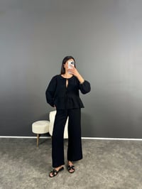 Meg Siyah Pinterest Müslin TakımGausTAKIMGU007956