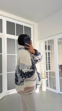 Ekru Ağaç Desenli Polar Sweatshirt GAUS-01909GAUSالسويت شيرت GAUS-01909