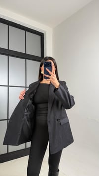 Siyah Astarlı Vatkalı Blazer Süet Ceket GAUS-01104GAUSCEKETGAUS-01104