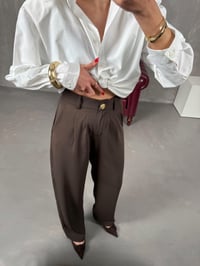 Sagura Kahve Beli Lastikli Cepli Premium PantolonGausPANTOLONGU100565