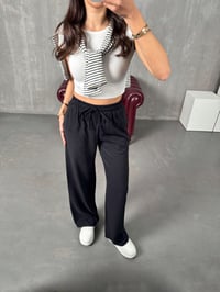 Parisian Siyah Tensel Muadil Beli Lastikli PantolonGausPANTOLONGU00904066