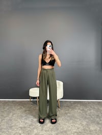 Tensel Haki Palazzo Pantolon GausPANTOLONGU004667