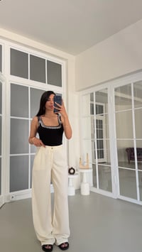 Krem Yıkamalı Tencel Denim Pantolon GAUS-01786GAUSDENİM PANTOLONGAUS-01786