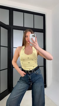 Sarı Basic Zımba Detaylı Bluz GAUS-01239GAUSالبلوزات GAUS-01239