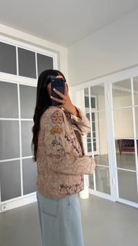 Çok Renkli Etnik Desenli İşlemeli Astarlı Ceket GAUS-01999GAUSJacketsGAUS-01999