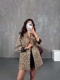 Liyora Leopar Desenli Astarlı Blazer CeketGausCEKETGU100893