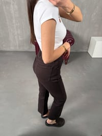 Edvin Acı Kahve Flare JeanGausDENİM PANTOLONGU100480