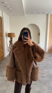 Kahve Astarlı Cepli Premium Kürk GAUS-00763GAUSCEKETGAUS-00763