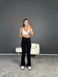 Siyah İspanyol Oysh Şardonlu Pantolon GausPANTOLONGU002425