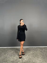 SF Siyah Ajurlu Astarlı ElbiseGausELBİSEGU008530