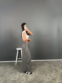 Flos Gri Oys Modal Kumaş Rahat Dokuma PantolonGausPANTOLONGU008692