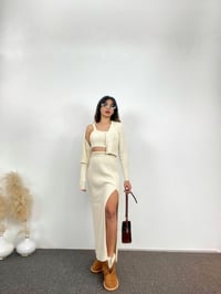 Ela Ekru Üçlü Triko TakımGausTAKIMGU00748