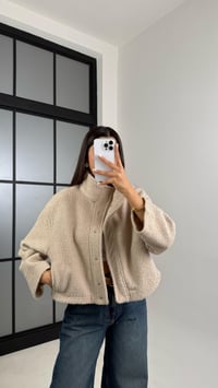 Bej Cute MD Model Buklet Çıtçıt Düğmeli Ceket GAUS-00521GAUSJacketsGAUS-00521