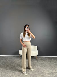 Oysh Baskılı Taş Fitilli PantolonGausPANTOLONGU004279