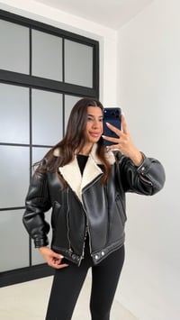 Beyaz İçi Peluşlu Deri Mont GAUS-00608GAUSMONTGAUS-00608