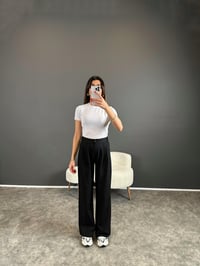 Pascal Siyah Beli Lastikli Pantolon GausPANTOLONGU004272