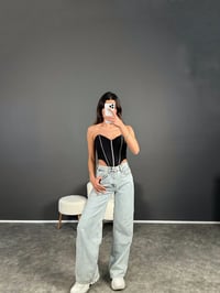 Lotta  Light Blue Wide Leg JeanGausDENİM PANTOLONGU004097