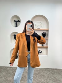 Gris Taba Süet Astarlı Blazer CeketGausCEKETGU009022