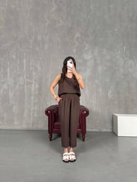 Acı Kahve Sıfır Kol Tensel Takım Gaus00165GausTAKIMGU1001381